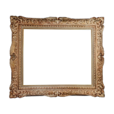 Ancien cadre Montparnasse bois sculpté patiné 79x68 cm feuillure 61x50,7 cm SB