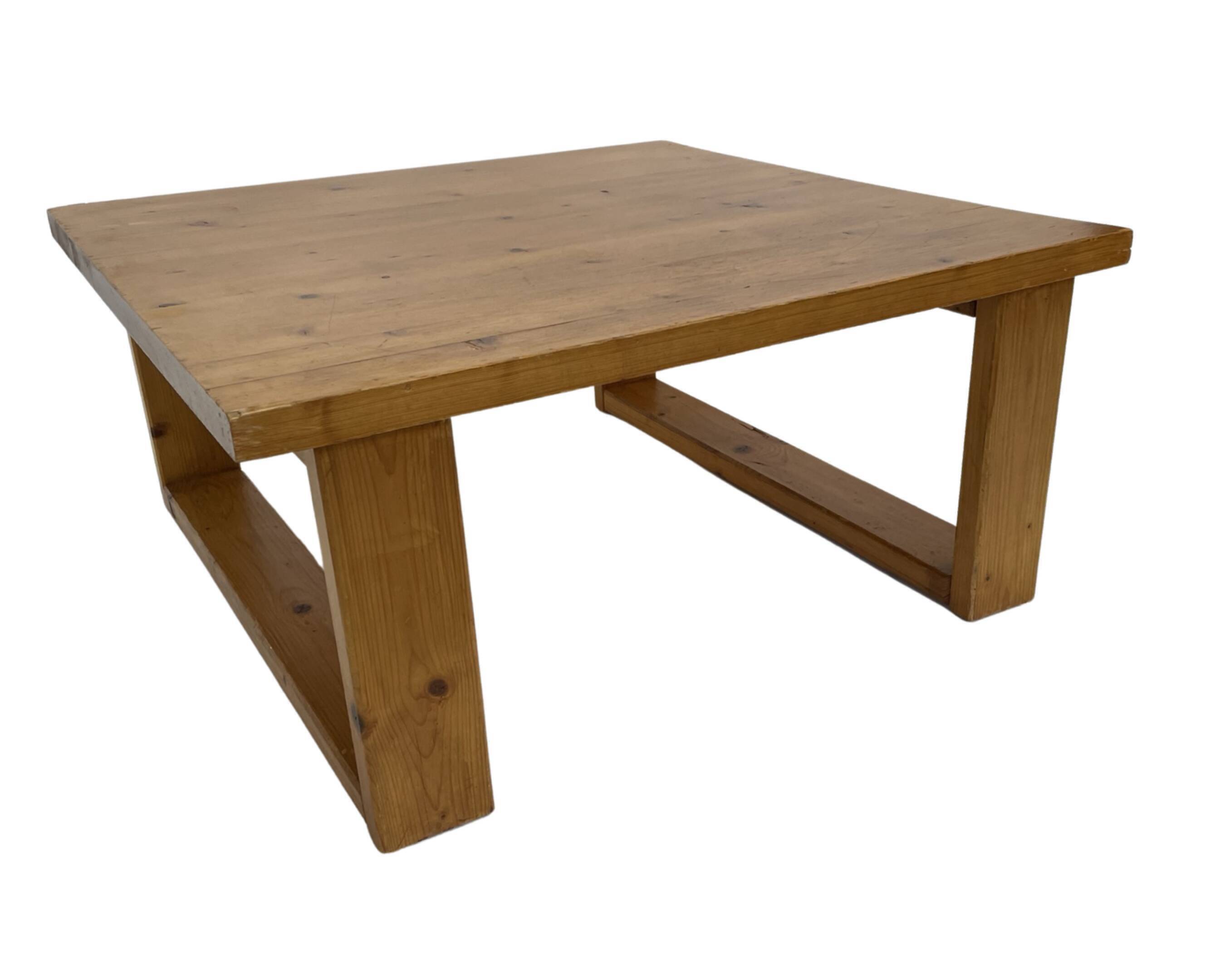 Vintage coffee table pinewood minimalist 1960s