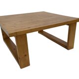 Vintage coffee table pinewood minimalist 1960s