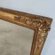 Rectangular golden mirror moldings plant motifs nineteenth H: 130cm