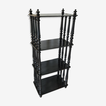 Black lacquered shelf Napoleon style