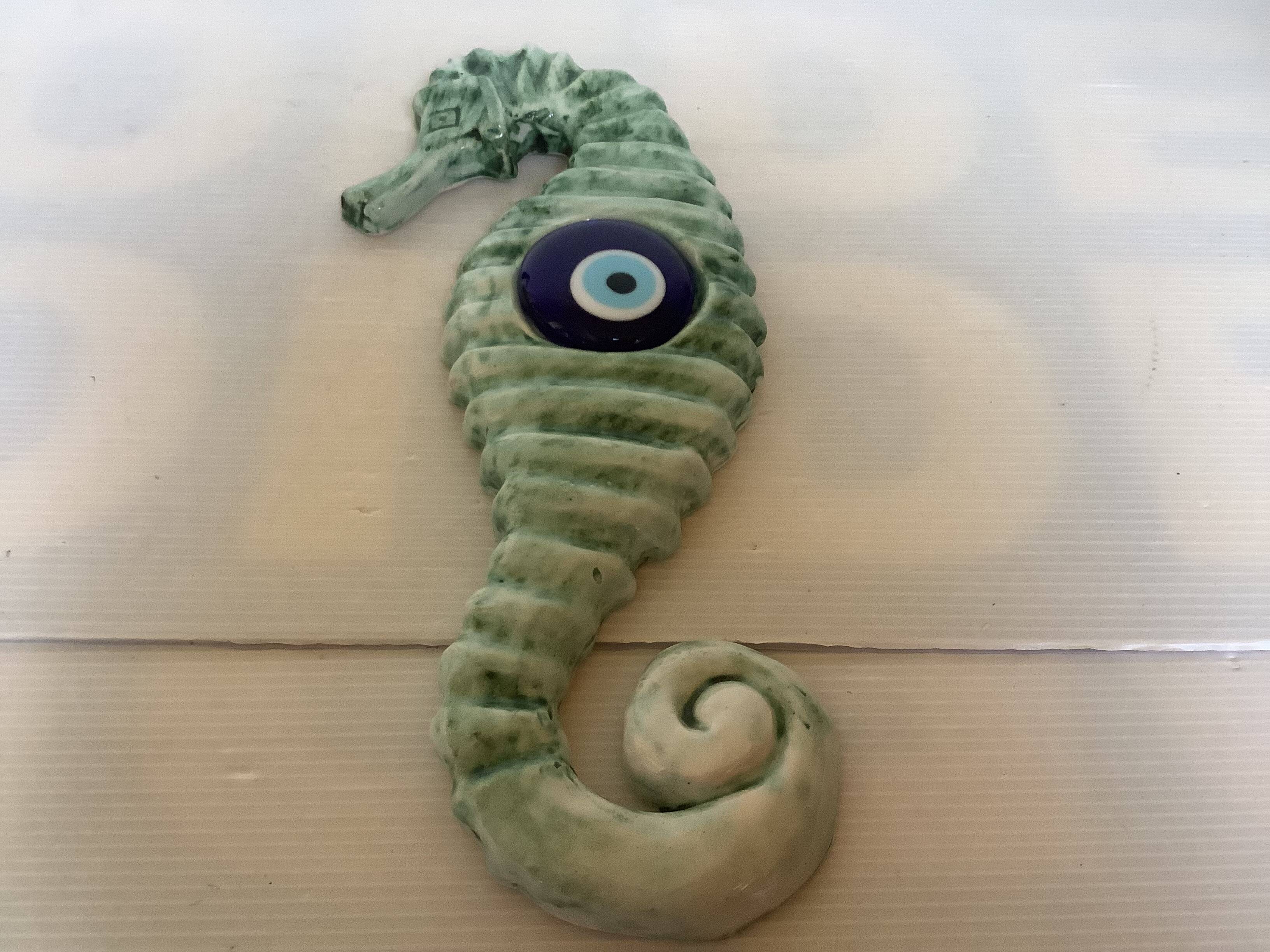Ceramic seahorse