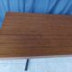 Vintage mahogany desk with chrome metal.