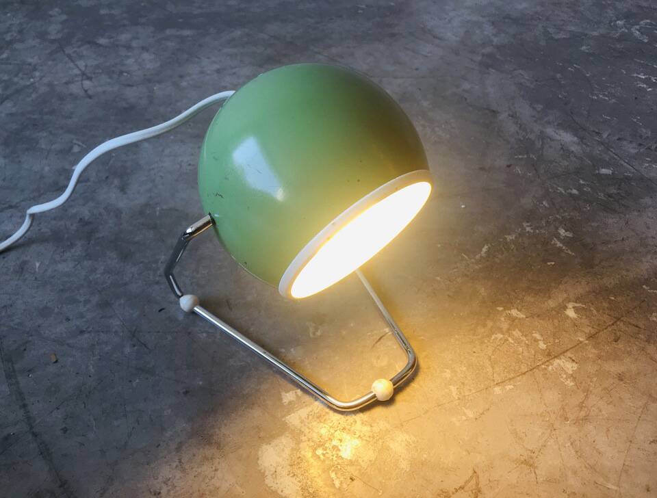 Eye-ball adjustable lamp, 1960s
