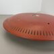 Modernist Stilnovo Style Metal glass Ceiling Flushmount Light, Italy 1950s