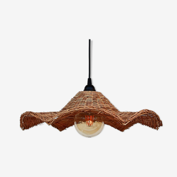 Rattan hanging lamp