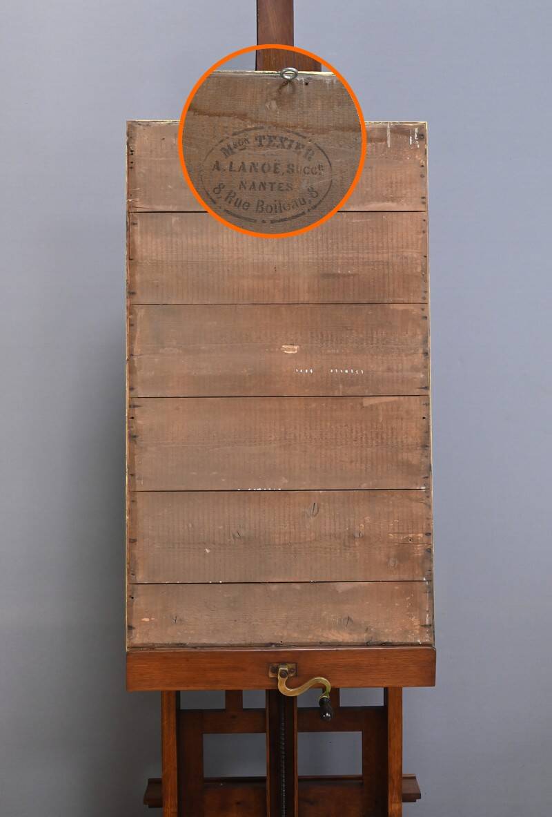 Gilded Wood Mirror, Maison Texier, Nantes – Late 19th Century