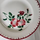 4 assiettes à dessert Sarreguemines épernay faïence vintage