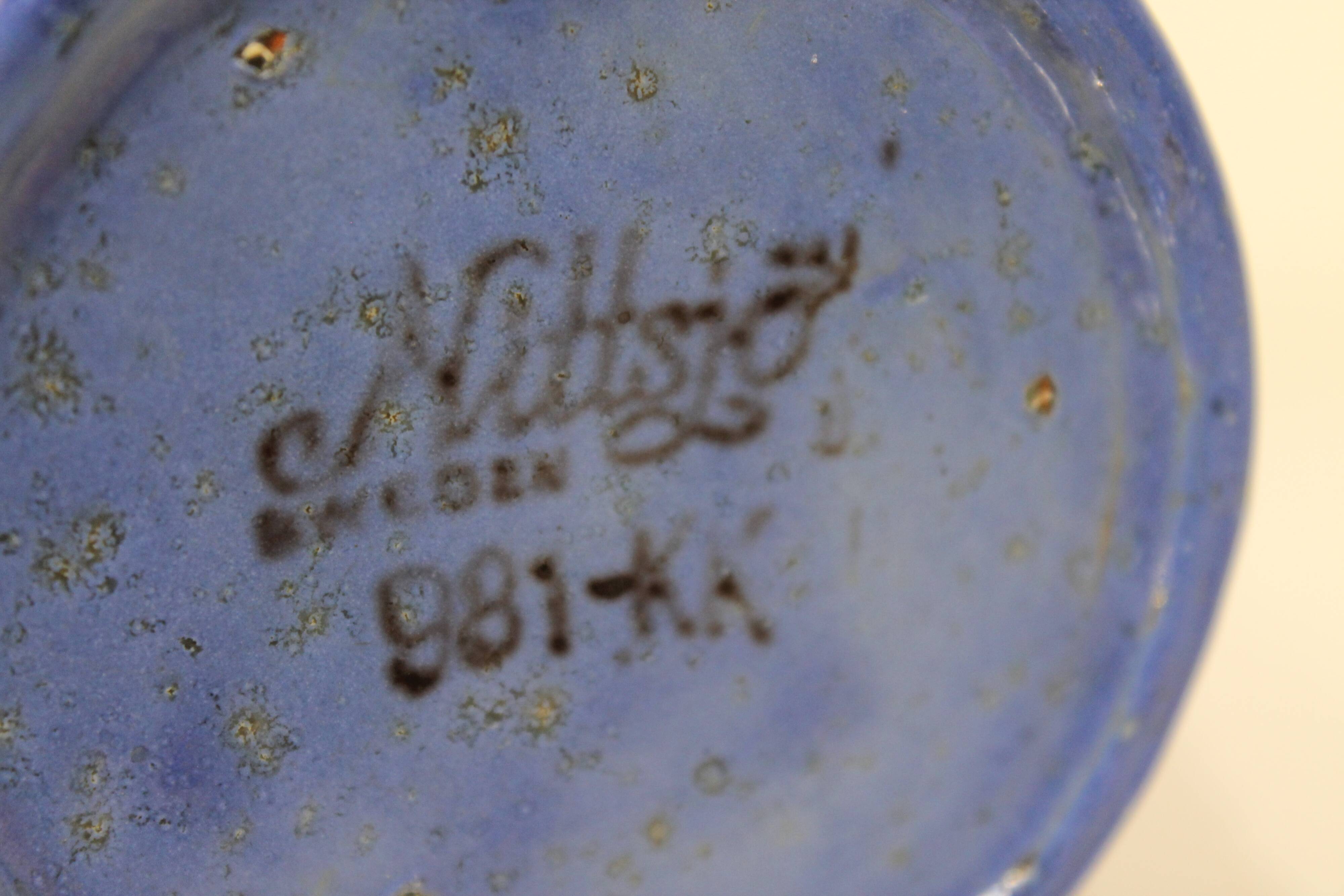 Vintage Scandinavian vase with handles