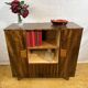Art Deco Vintage Walnut Sideboard Display Cabinet (Circa 1930–1940)