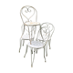 Suite de quatre chaises de jardin années 30