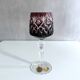 Set of 3 JOSKA lead crystal glasses, coloured wine glasses