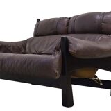 Sofa 2 places Dutch vintage leather by Gerard van den Berg