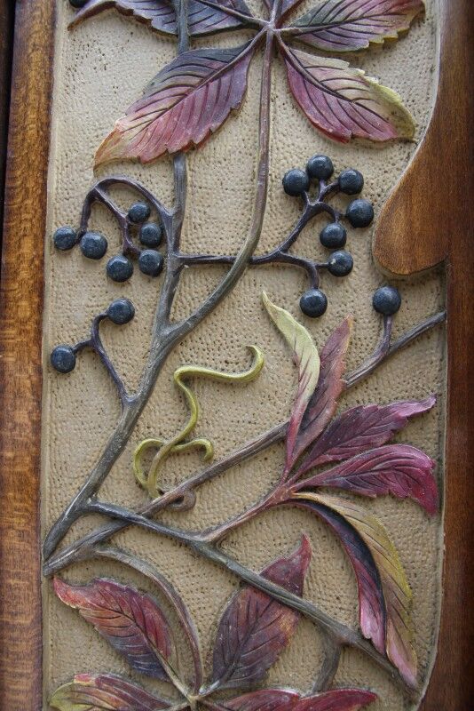 Art nouveau wall cabinet