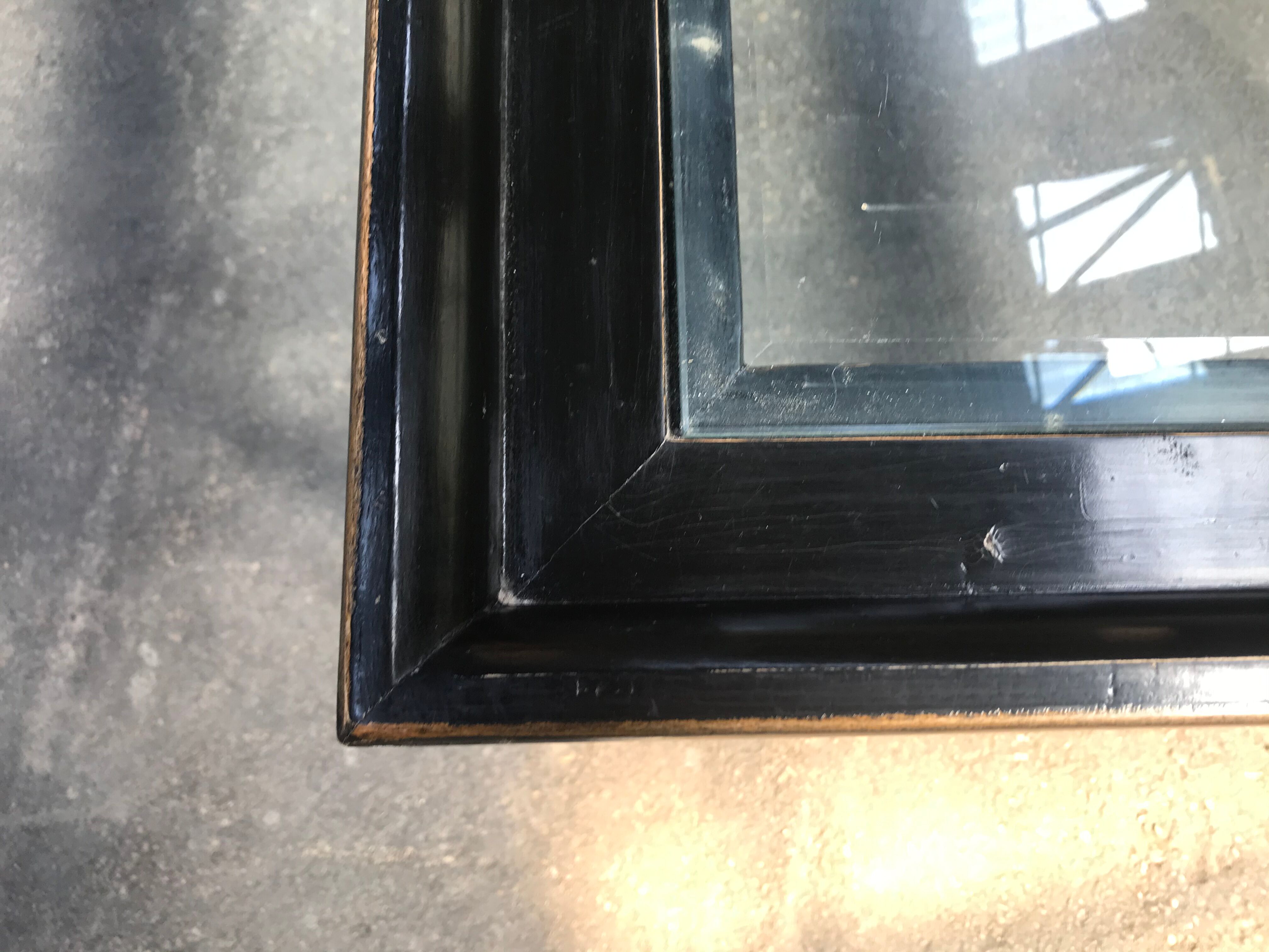 Louis XVI blackened wooden coffee table