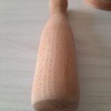 Wood mortar and pestle