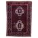 Vintage 1950s Persian Afshar rug, tribal double medallion, red field, 148cm x 211cm