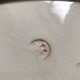 Plat oval terre de fer oiseau et papillon