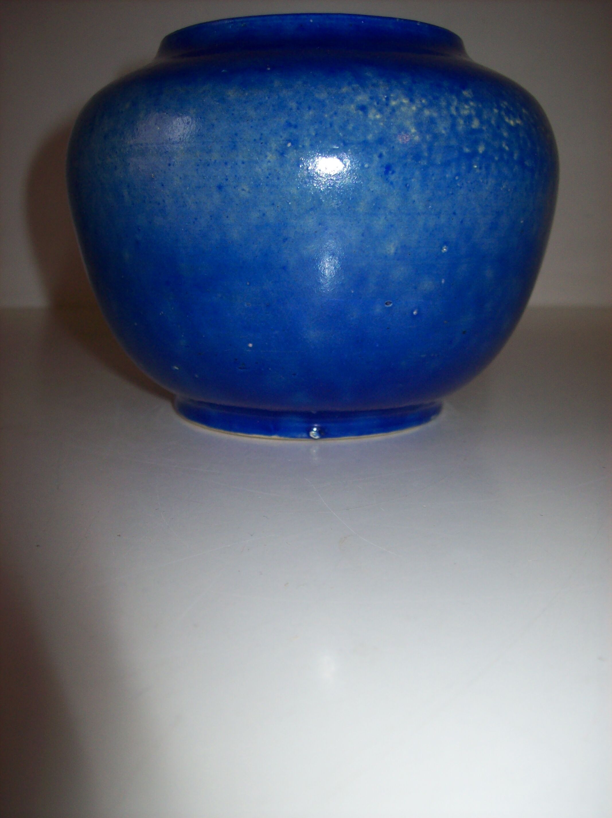 Art deco ball vase signed
