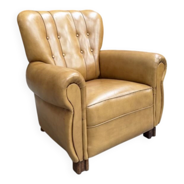 1950s leather armchair