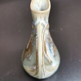 Art Nouveau ceramics signed Denbac pitcher vase retro glacures