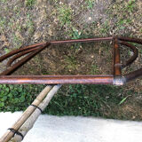 Vintage bamboo/rattan mirror