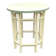 Yellow and green patinated pedestal table by a local artist
