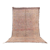 Vintage Moroccan Wool Rug 192 x 328 cm, Handmade Berber Rug, Bohemian Rug