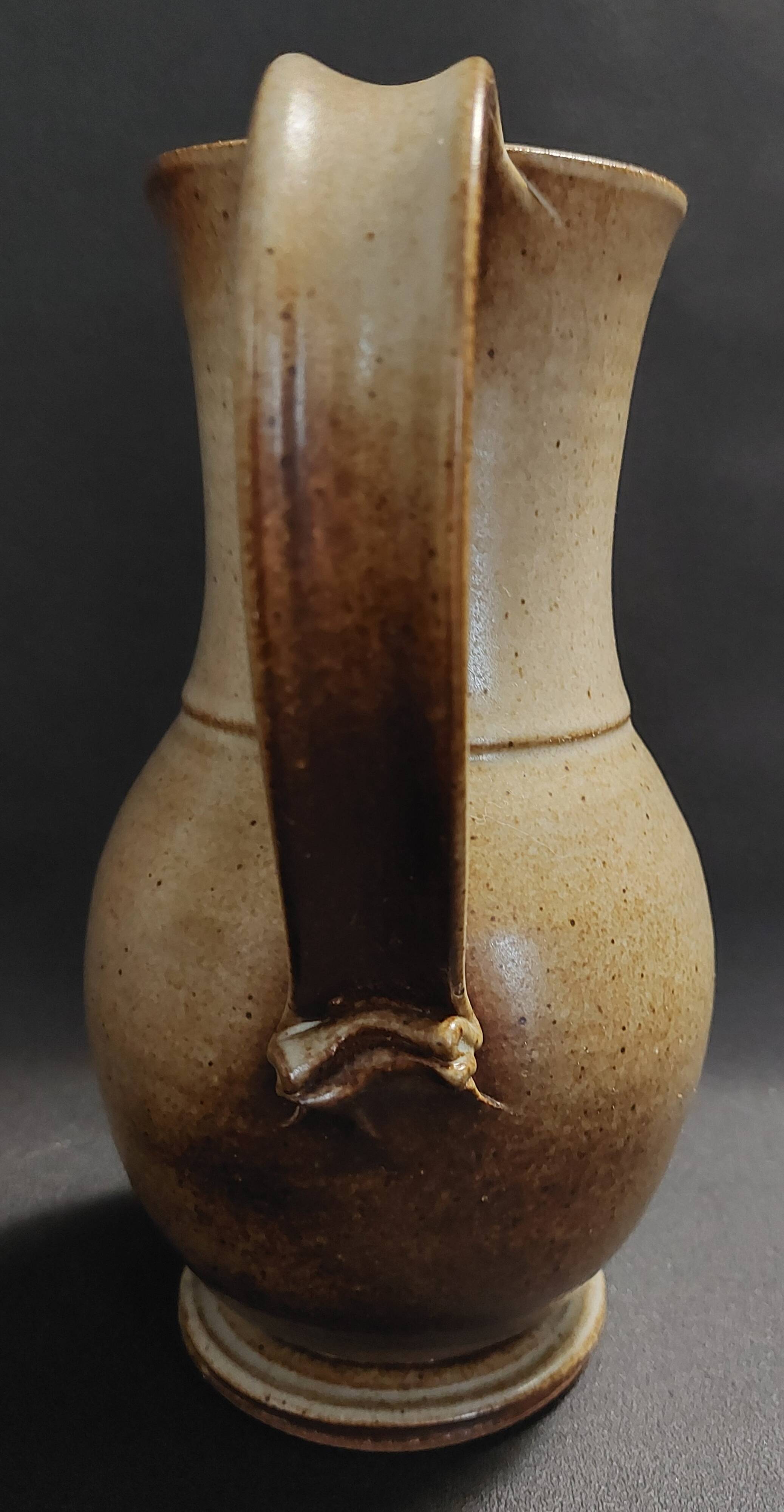 Stoneware pitcher signed Tournay, 1970s