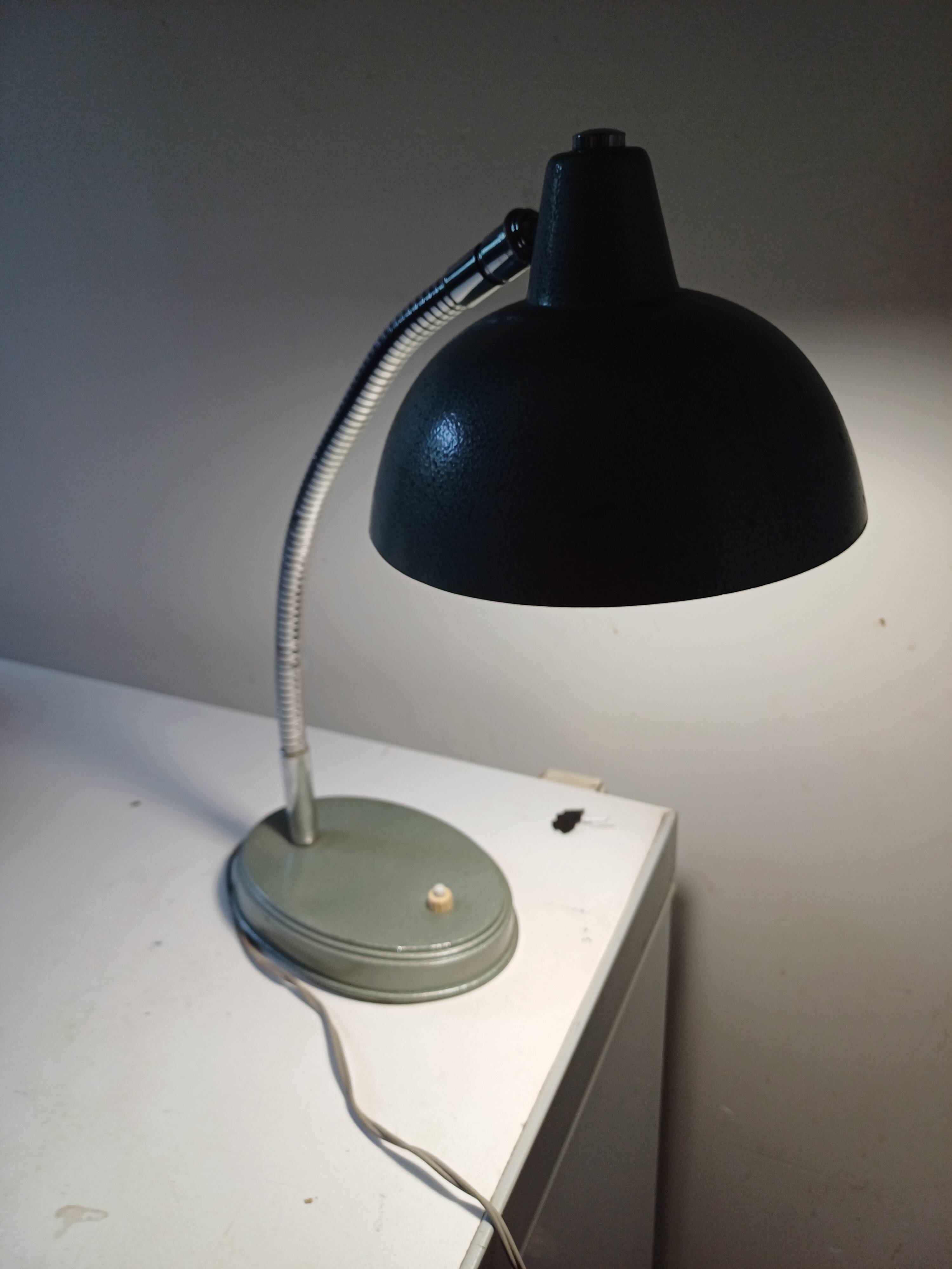 60s Green Metallic Lamp