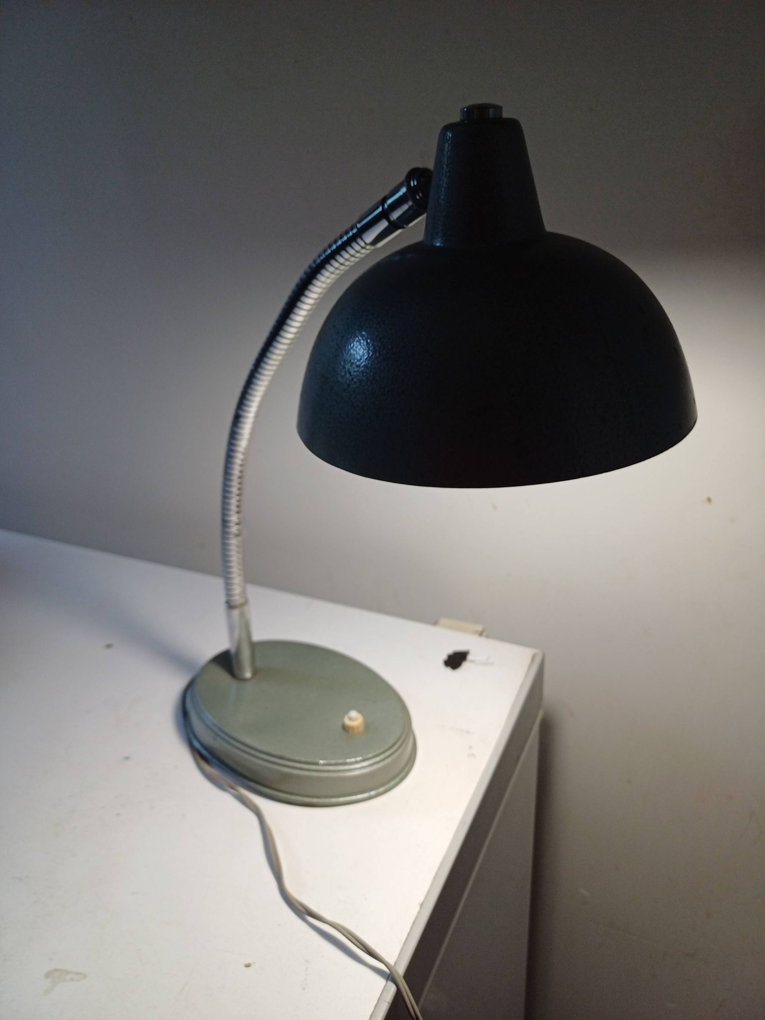 Lampe des Années 60 Métalisé Vert
