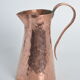 Hammered pink copper pitcher