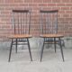 Four mid century Ercol 608 dining chairs