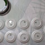 Antique service 31 pieces – S.P.M. Walküre Bavaria – Empire Green & lace