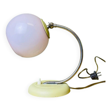 Pink glass 60s table or wall sconce lamp