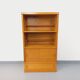 Vintage oak storage bookshelf from the 1960s.