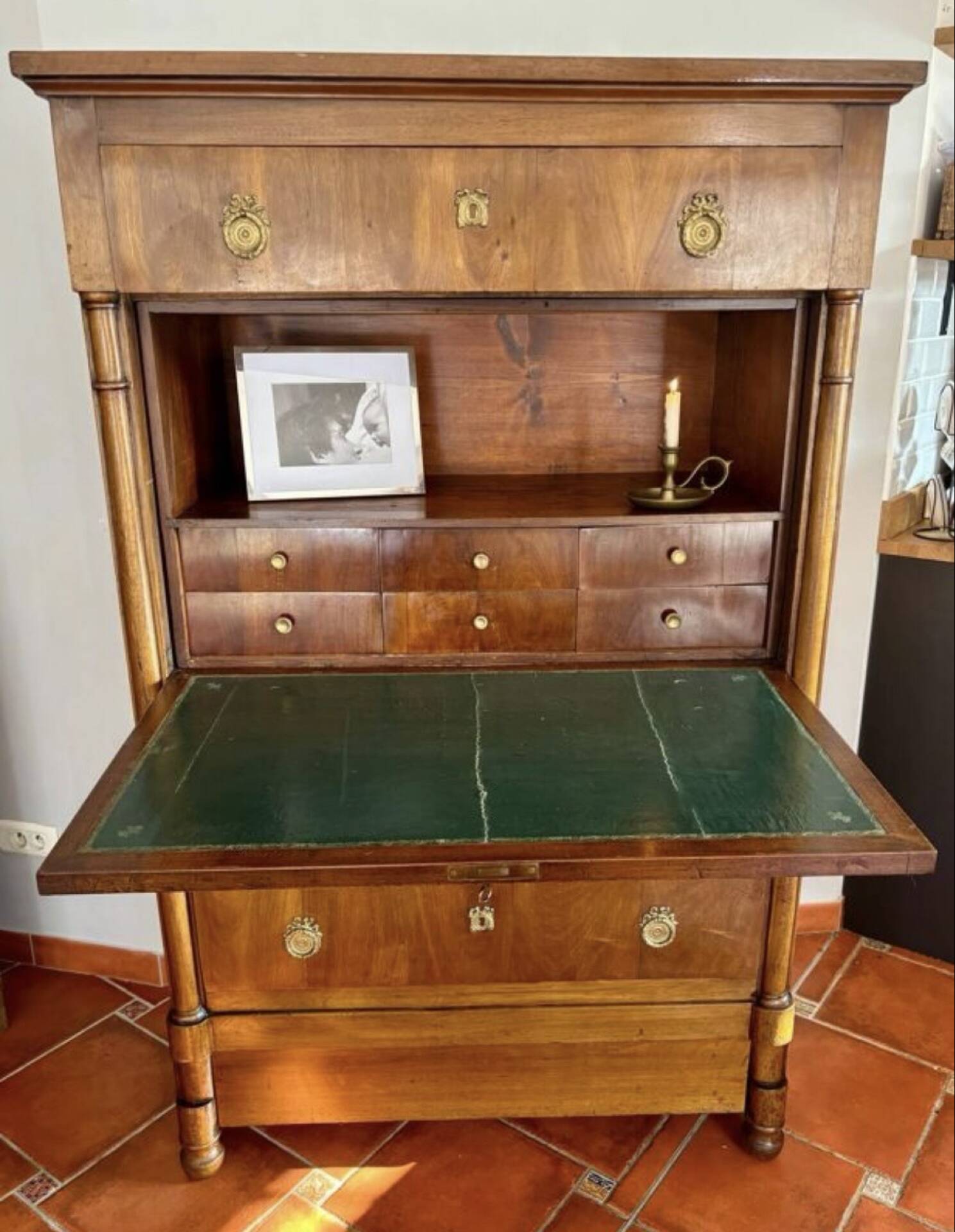 Empire walnut secretary