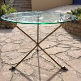 Table basse en laiton style  Maison Jansen France