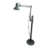 Lampadaire architecte design industriel métal gris