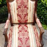 Fauteuil noyer, style LouisXVI, fin 19ème