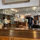 Brewery mirror, hollow engraved glass, perfect condition