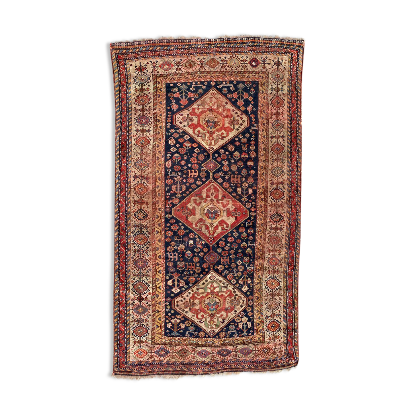 Tapis ancien persan ghashghai 120x212cm