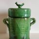Large glazed ceramic pot