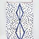 Azilal Moroccan Berber rug with Majorelle blue patterns, 1.52 x 1.02 m
