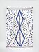 Azilal Moroccan Berber rug with Majorelle blue patterns, 1.52 x 1.02 m