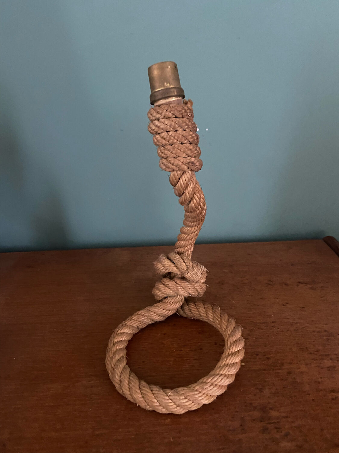 50s rope lamp base