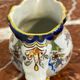 Small antique jug in faience from Les Sables d'Olonne, hand-painted.