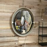 Oval mirror design allibert year 70