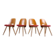 1960s dining chairs by Frantisek Jirak for Tatra, Set of 4