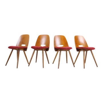 1960s dining chairs by Frantisek Jirak for Tatra, Set of 4